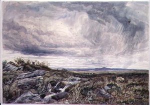 Regnfuldt vejr, Bettws-y-Coed af John Lloyd Bond