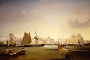 Skibe, der sejler fra Greenwich Palace
