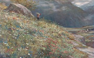 An Alpine Meadow, slutningen af det 19.-begyndelsen af det 20. århundrede.