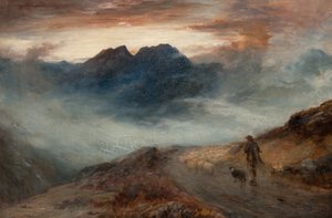 Tåge på bjergene af John MacWhirter