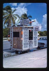 Madbil på stranden, Key West, Florida, USA