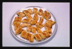 Knishes, kartoffel og ost, Menges Resort, Livingston Manor, New York, USA