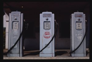 Olympic Gas Pumps, San Diego, Californien, USA