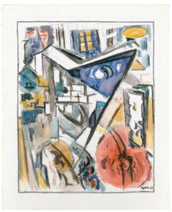 Nedre Manhattan af John Marin