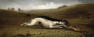 Hare i et landskab, 1870