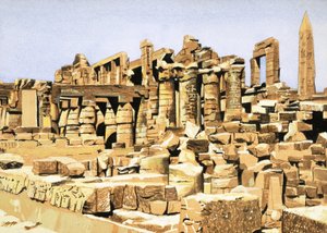 Ruinerne af Amun-templet i Karnak