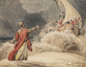 Kristus stiller stormen af John Martin