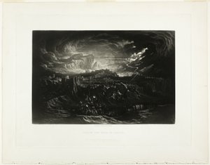 Fall of the Walls of Jericho, fra Illustrationer af Bibelen af John Martin