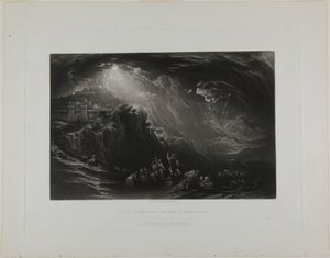 Joshua befaler solen at stå stille, fra Bibelens illustrationer af John Martin