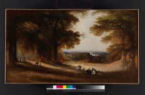 Landskab: Udsigt i Richmond Park, 1850 af John Martin