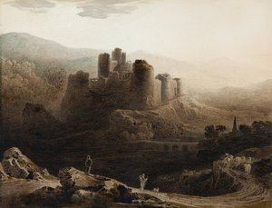 Måneskin - Chepstow Castle af John Martin