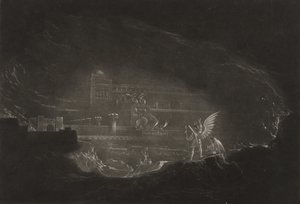 Pandemonium, ca. 1827 (mezzotint) af John Martin