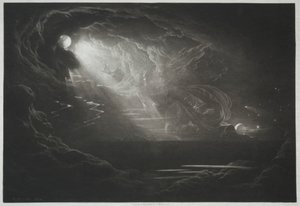 Paradise Lost: The Creation of Light, 1824. af John Martin