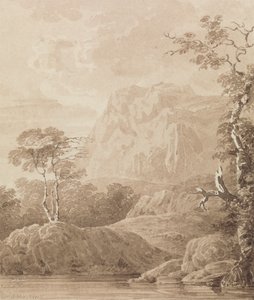 Rocky River Landskab af John Martin