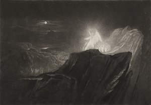 Englene vogter paradis om natten, ca. 1827 (mezzotint) af John Martin