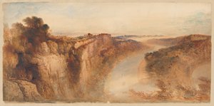 Udsigt over floden Wye, ser mod Chepstow af John Martin