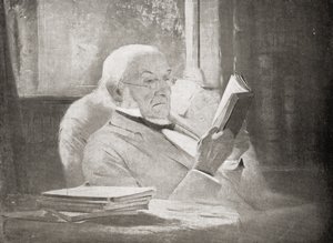 William Ewart Gladstone (1809-98) i alderdommen, illustration fra 