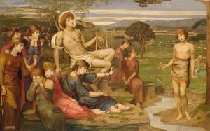Apollon og Marsyas af John Melhuish Strudwick