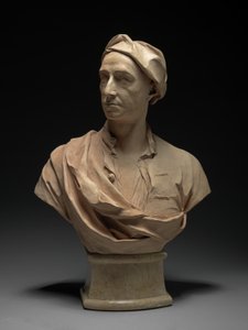 Buste af en mand, sandsynligvis Peter Tillemans (1684-1734) 1727 (terracotta)