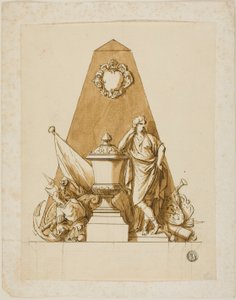 Uudført design til monumentet for den første hertug af Marlborough af John Michael Rysbrack