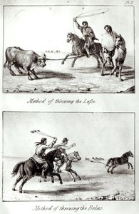 Metoder til at kaste Lasso og Bolas, fra 