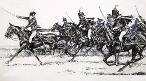 Kavaleriangreb af John Millar Watt