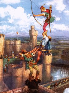 Robin Hood skyder ind i Nottingham Castle
