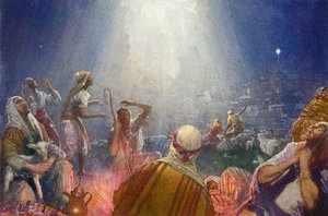 Tidings of Great Joy (gouache på papir)