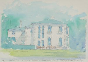 Penlee House, 1991 (wc på papir) af John Miller