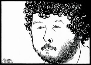 BIRTWISTLE, Harrison - karikatur af John Minnion engelsk komponist af John Minnion