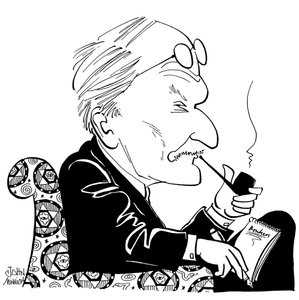 C G Jung, karikatur af John Minnion