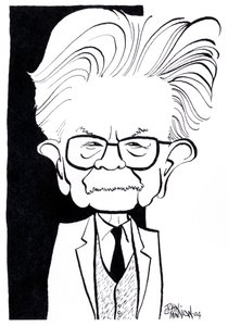 Elias Canetti, karikaturer af John Minnion