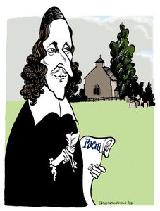 George Herbert - walisisk digter, taler, anglikansk præst af John Minnion