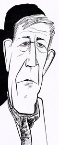 Oskar Kokoschka, karikaturer af John Minnion