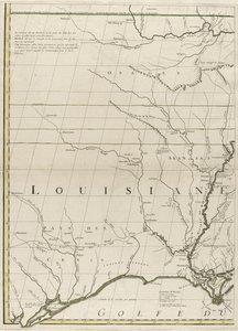 Et kort over de britiske og franske herredømmer i Amerika, 1756 (gravering med konturfarve på papir)