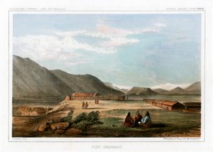 Fort Okinakane, USA, 1856. af John Mix Stanley