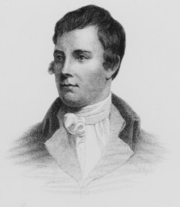 Portræt af Robert Burns (gravering)