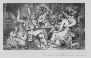 Robert Burns: Jolly Beggars (gravering)