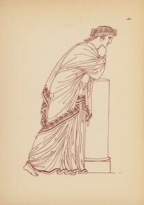Antik græsk kvindedragt (litografi) af John Moyr Smith