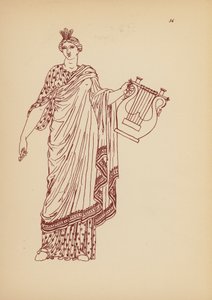 Antik græsk kvindedragt (litografi) af John Moyr Smith