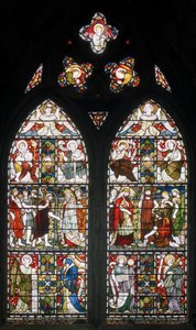 Paisley Abbey, Cottire & Co, tilskrevet John Moyr Smith, Temperence, Faith etc, 1873 af John Moyr attr.to Smith