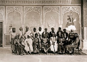 Mændene ved hoffet af Ram Singh III, Maharaja af Jaipur
