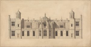 Corsham Court, Wiltshire: Højde af nordfronten af John Nash