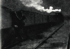 Flugt med tog, november 1899, 1945. af John Nash