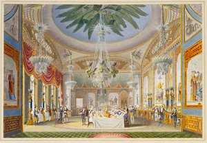 Selskabslokalet i Royal Pavilion, Brighton, 1826