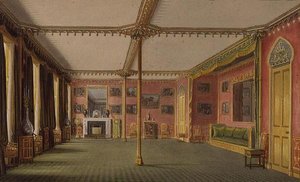 Den røde sal fra Views of the Royal Pavilion, Brighton af John Nash