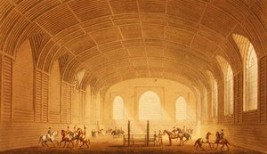 The Riding House fra Views of the Royal Pavilion, Brighton af John Nash