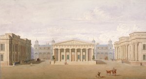 Trafalgar Square, Westminster, London, 1828 af John Nash