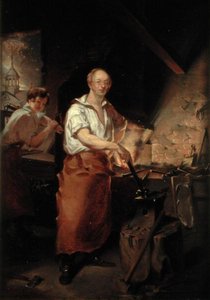 Patrick Lyon at the Forge, ca. 1826 (olie på lærred)