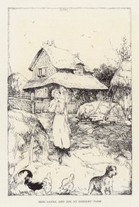 Illustration til Beautiful Joe af Marshall Saunders (litografi) af John Nicholson